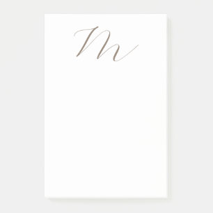 Monogramm Kalligraphie Einzigartig Schlicht modern Post-it Klebezettel
