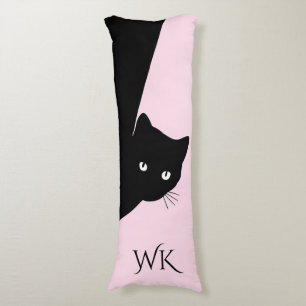 Monogramm-Katzenpilz Seitenschläferkissen