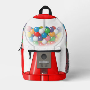 Monogramm Kaugummiautomat - Bedruckter Rucksack