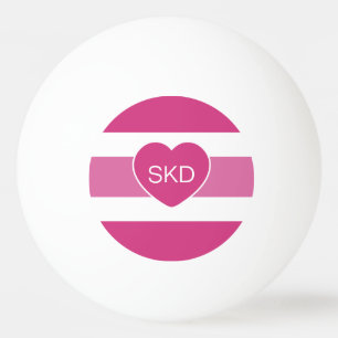 Monogramm-Klingeln pong Bälle des Streifen-Musters Tischtennisball