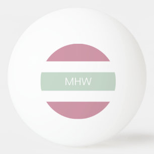 Monogramm-Klingeln pong Bälle des Streifen-Musters Tischtennisball