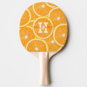 Monogramm-Klingeln pong Paddel der Orangen Tischtennis Schläger