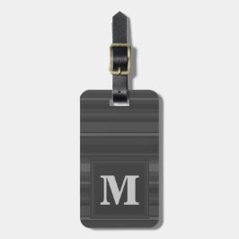 Monogramm-Kohlenstreifen Gepäckanhänger