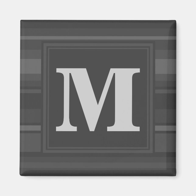 Monogramm-Kohlenstreifen Magnet (Vorne)