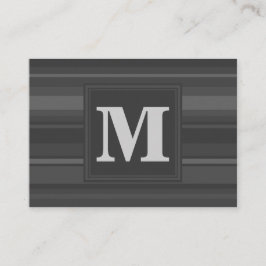 Monogramm-Kohlenstreifen Visitenkarte