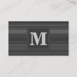 Monogramm-Kohlenstreifen Visitenkarte