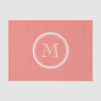 Monogramm Korallenrosa High End gefärbt