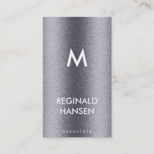 Monogramm   Korn   Metallisch Visitenkarte