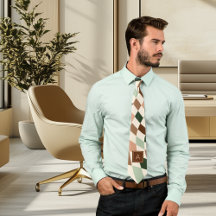 Monogramm-Krawatte der neutralen, geklatschten Kar