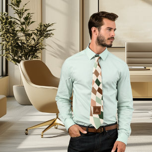 Monogramm-Krawatte der neutralen, geklatschten Kar Krawatte