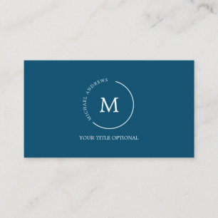 Monogramm-Kreis Visitenkarte
