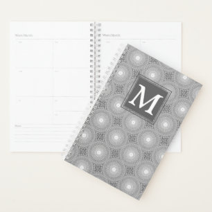 Monogramm-Kreismuster Planer