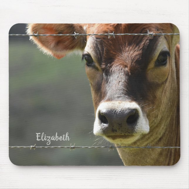 Monogramm Kuh aus Jersey Fotografie Mousepad (Vorne)