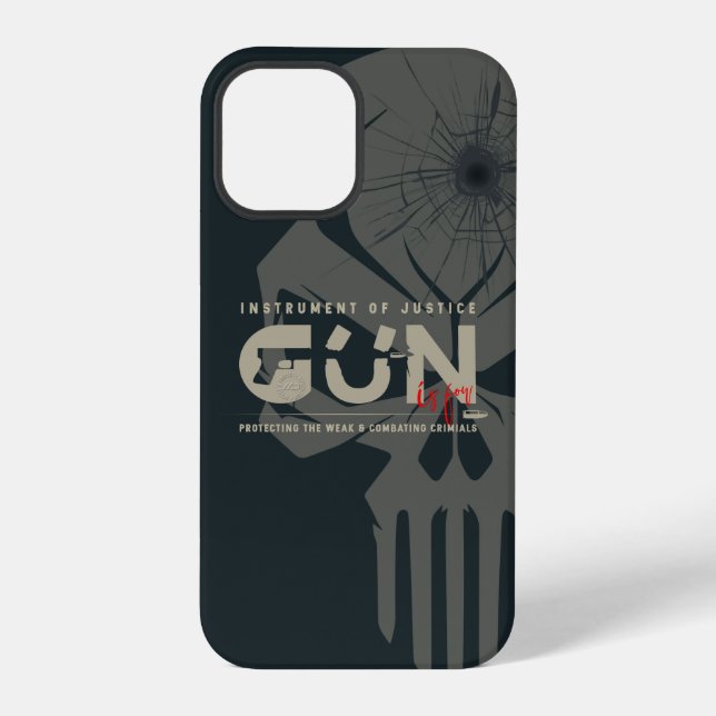 Monogramm-Kunst der Waffe | (Dunkler Modus) iPhone Hülle (Rückseite)