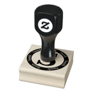 Monogramm-Kunst des Smith-Buchstabe-S Gummistempel