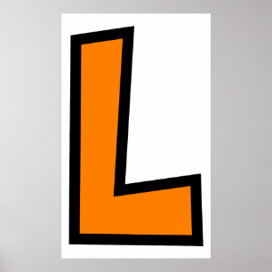 Monogramm L Poster