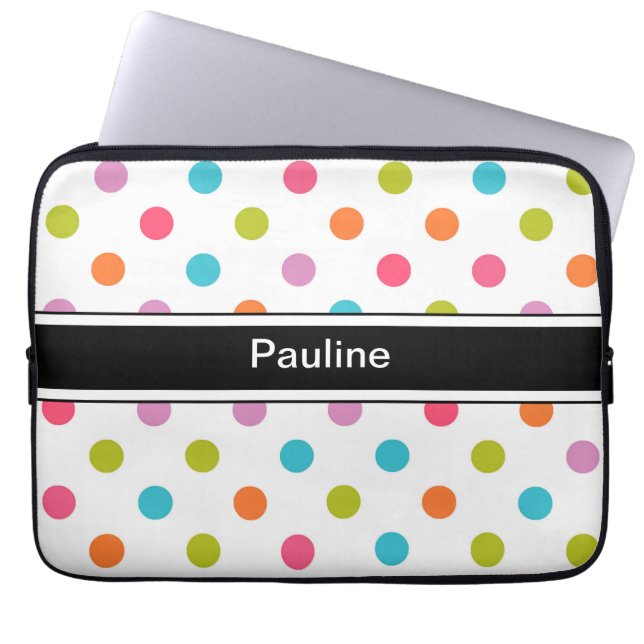 Monogramm-Laptop-Kasten Laptopschutzhülle (Vorderseite)