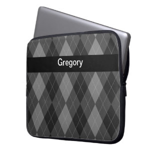 Monogramm-Laptop-Kasten-Rauten-Art Laptopschutzhülle