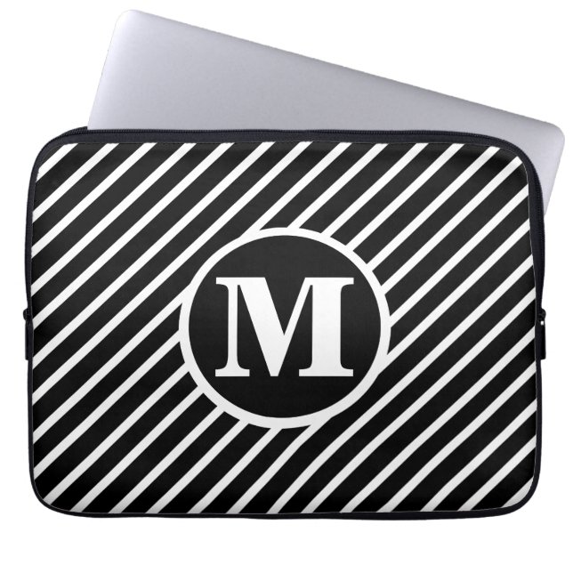 Monogramm Laptopschutzhülle (Vorderseite)