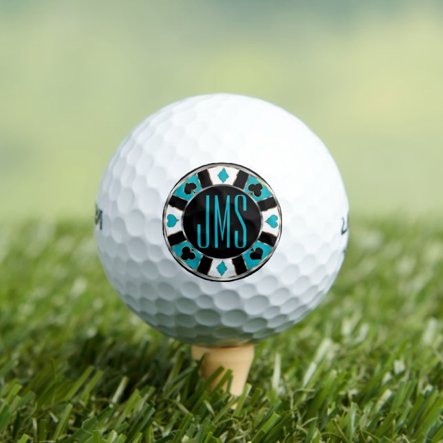 Monogramm Las Vegas - Aquamarin Golfball (Insitu T-Shirt)