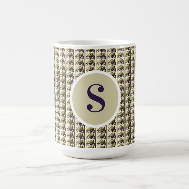 Monogramm-Latte-Macchiato-Becher aus personalisier Kaffeetasse (Mittel)
