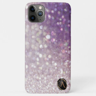 *~* Monogramm Lavendel Gradient Ombre Glitzer Case-Mate iPhone Hülle