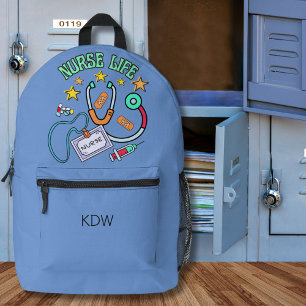 Monogramm Lebensversicherung Bedruckter Rucksack