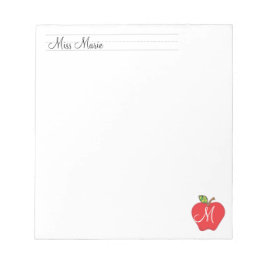 Monogramm-Lehrer | Anmerkungen Notizblock