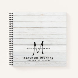 Monogramm Lehrer Vielen Dank, Ende des Jahres Gesc Notizbuch