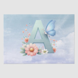 Monogramm Letter A Tissue Paper Seidenpapier