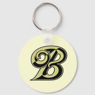 Monogramm Letter B-Schlüsselanhänger Schlüsselanhänger