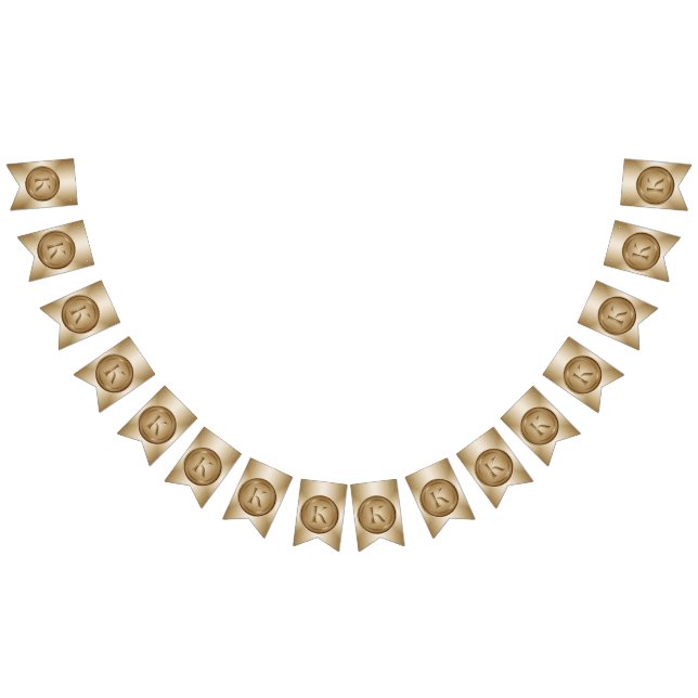 Monogramm "Letter K" Wimpelkette (Alle)