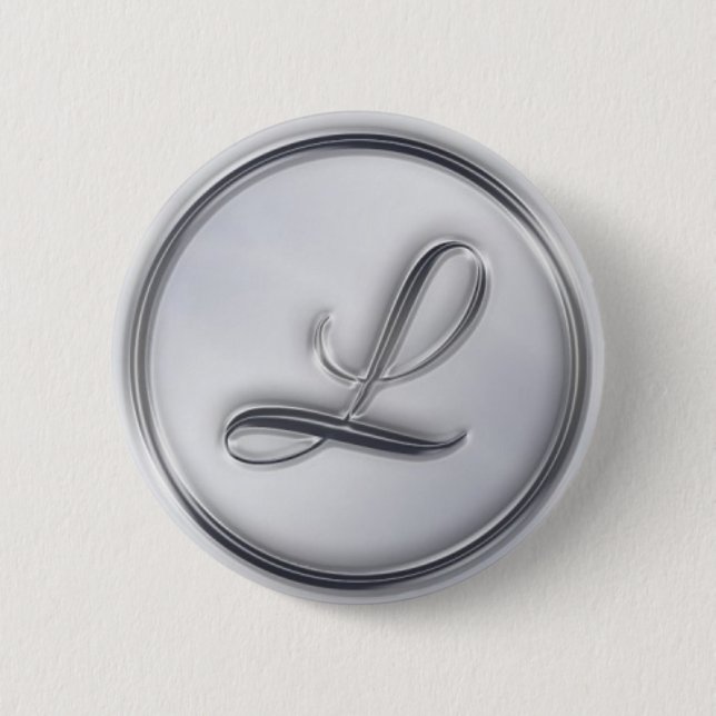 Monogramm ‚Letter L‘ Button (Vorderseite)