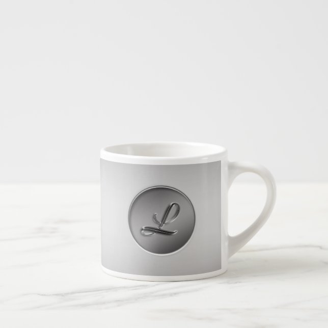 Monogramm ‚Letter L‘ Espressotasse (Rechts)