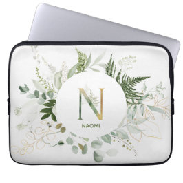 Monogramm Letter N Folienturm Laptop-Sieb Laptopschutzhülle