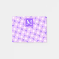 Monogramm lila Kreismuster