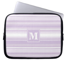 Monogramm lila Streifen