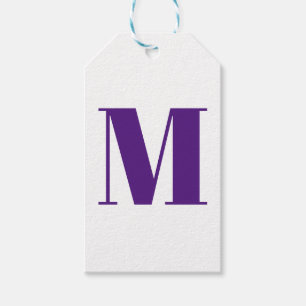 Monogramm lila violett anpassen geschenkanhänger