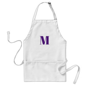 Monogramm lila violett anpassen schürze