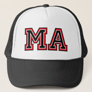 Monogramm "MA"-Initialen Truckerkappe