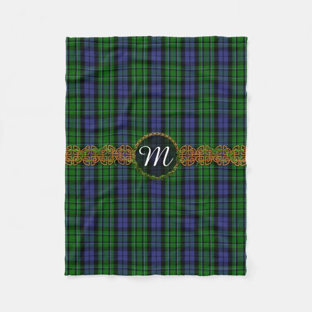 Monogramm MacCallum Tartan Fleecedecke (Vorderseite)