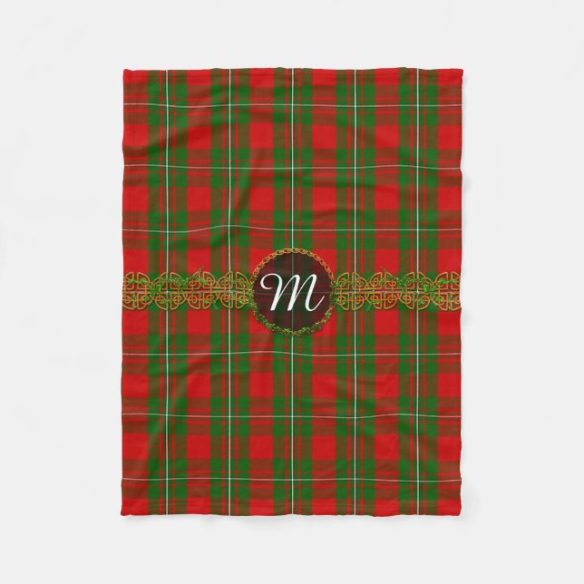 Monogramm MacGregor Tartan Fleecedecke (Vorderseite)