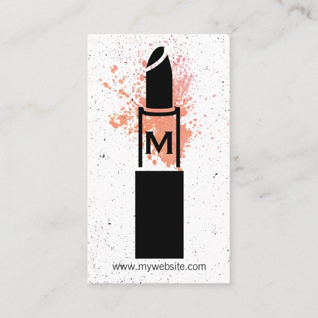 Monogramm/Makeup Visitenkarte (Vorderseite)