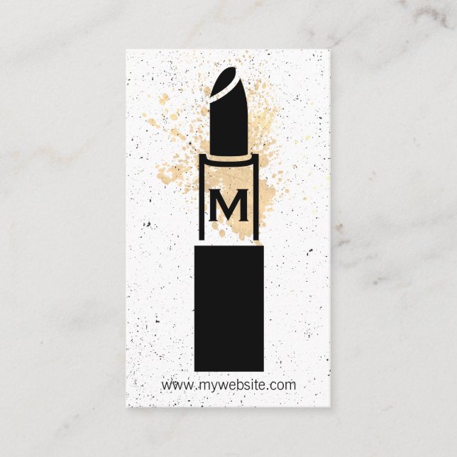 Monogramm/Makeup Visitenkarte (Vorderseite)