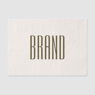 Monogramm, Marke oder Firmenname   Off-white Brown Seidenpapier