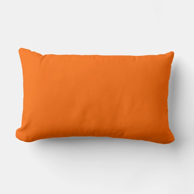 MONOGRAMM-Massivorange Lendenkissen (Vorderseite)