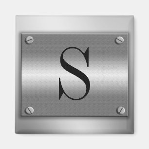 Monogramm-Metallrahmen mit Schrauben-Magneten Magnet