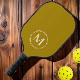Monogramm Mid-Century Solid Wüste Sage Color Pickleball Schläger