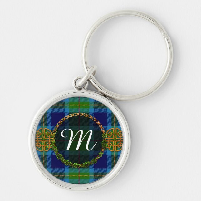 Monogramm-MillerTartan Schlüsselanhänger (Vorne)