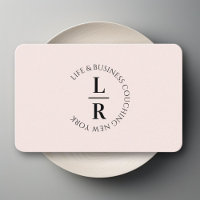 Monogramm, minimalistisch beige Rose
